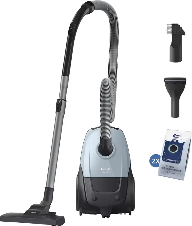 Philips 2000 series støvsuger med beholder-sylinder XD1142/10 (blå)